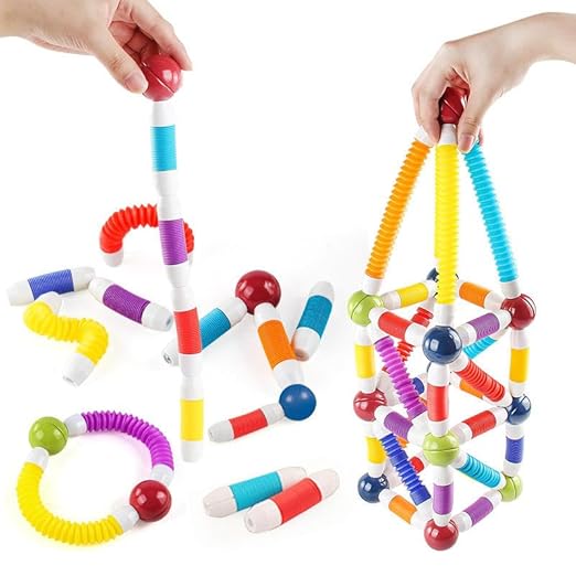 Magnetic Tube Building Blocks for Kids