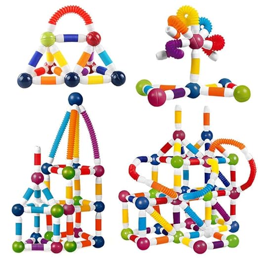 Magnetic Tube Building Blocks for Kids
