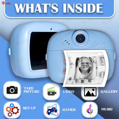 Instant Print Camera for Kids