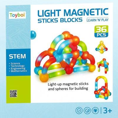 Light Magnetic Sticks Blocks