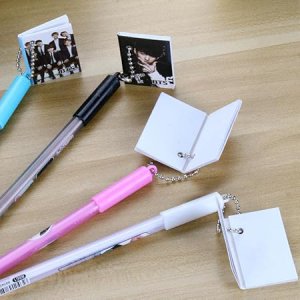 BTS Cartoon Design Pen with Cute Mini Diary